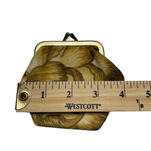 Pair of Vintage Nesting Kiss Clasp Felt Coin Purses Cosmetic Bags - Picture 8 of 12